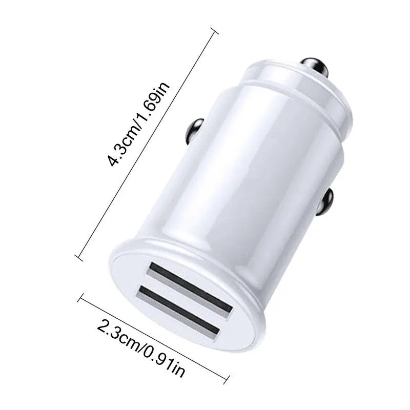 Car Phone Charger 3.1A Mobile Phone Charger Car Charger Port Quick Charging Car Phone Charger 2 Port Car USB Charger For Phones
