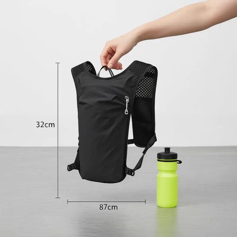 Running Hydration Vest Backpack 5L Lightweight with Adjustable Storage for Marathon Cycling Hiking Outdoor Training