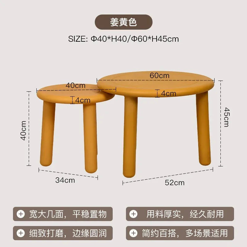 Sofa Round Coffee Tables Small Colorful Bedroom Cute Side Table Low Tray Tavolino Da Salotto Furniture For Living Room