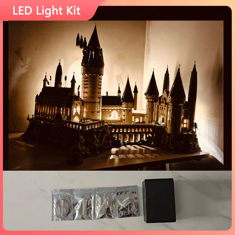 Harry Potter Carsle LED Light Set for 71043 Hogwarts Castle Compatible 69500 (Only LED Light, NOT Include the Model Bricks)