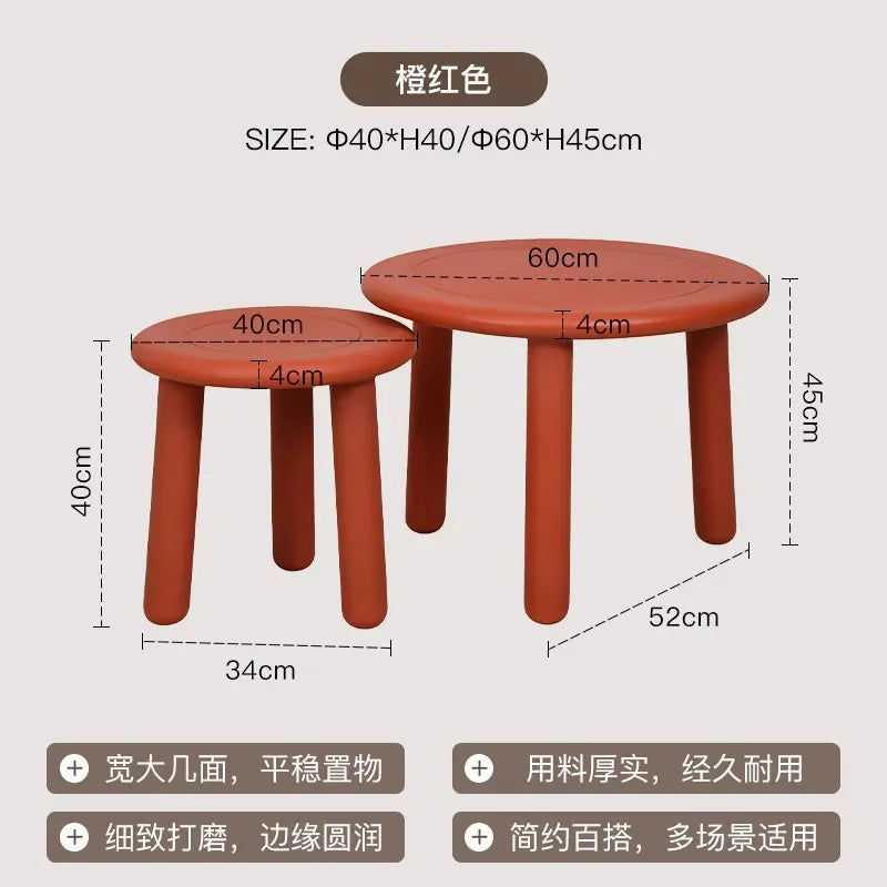 Sofa Round Coffee Tables Small Colorful Bedroom Cute Side Table Low Tray Tavolino Da Salotto Furniture For Living Room