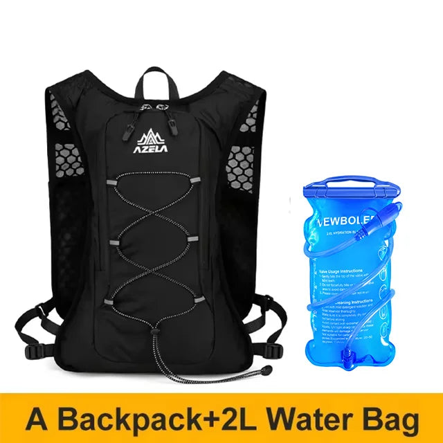 Running Hydration Vest Backpack Men Outdoor Sport Bag Trail Marathon Jogging Hiking Backpack Option Water Bag Flask 500ML 2L
