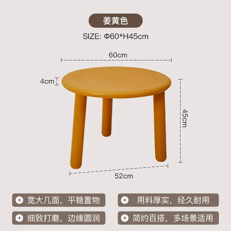 Sofa Round Coffee Tables Small Colorful Bedroom Cute Side Table Low Tray Tavolino Da Salotto Furniture For Living Room