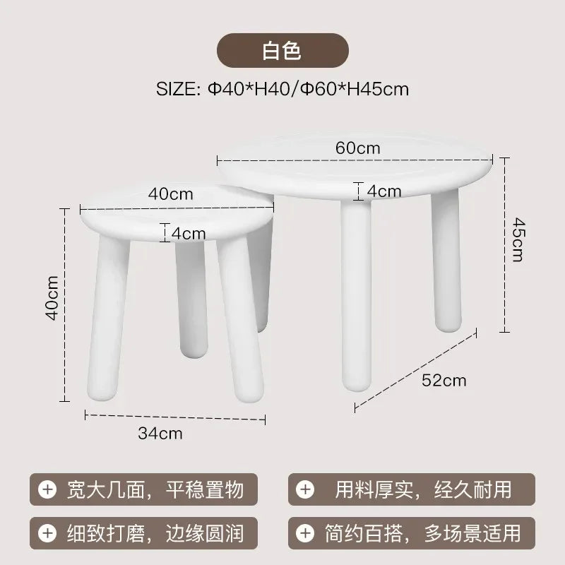 Sofa Round Coffee Tables Small Colorful Bedroom Cute Side Table Low Tray Tavolino Da Salotto Furniture For Living Room