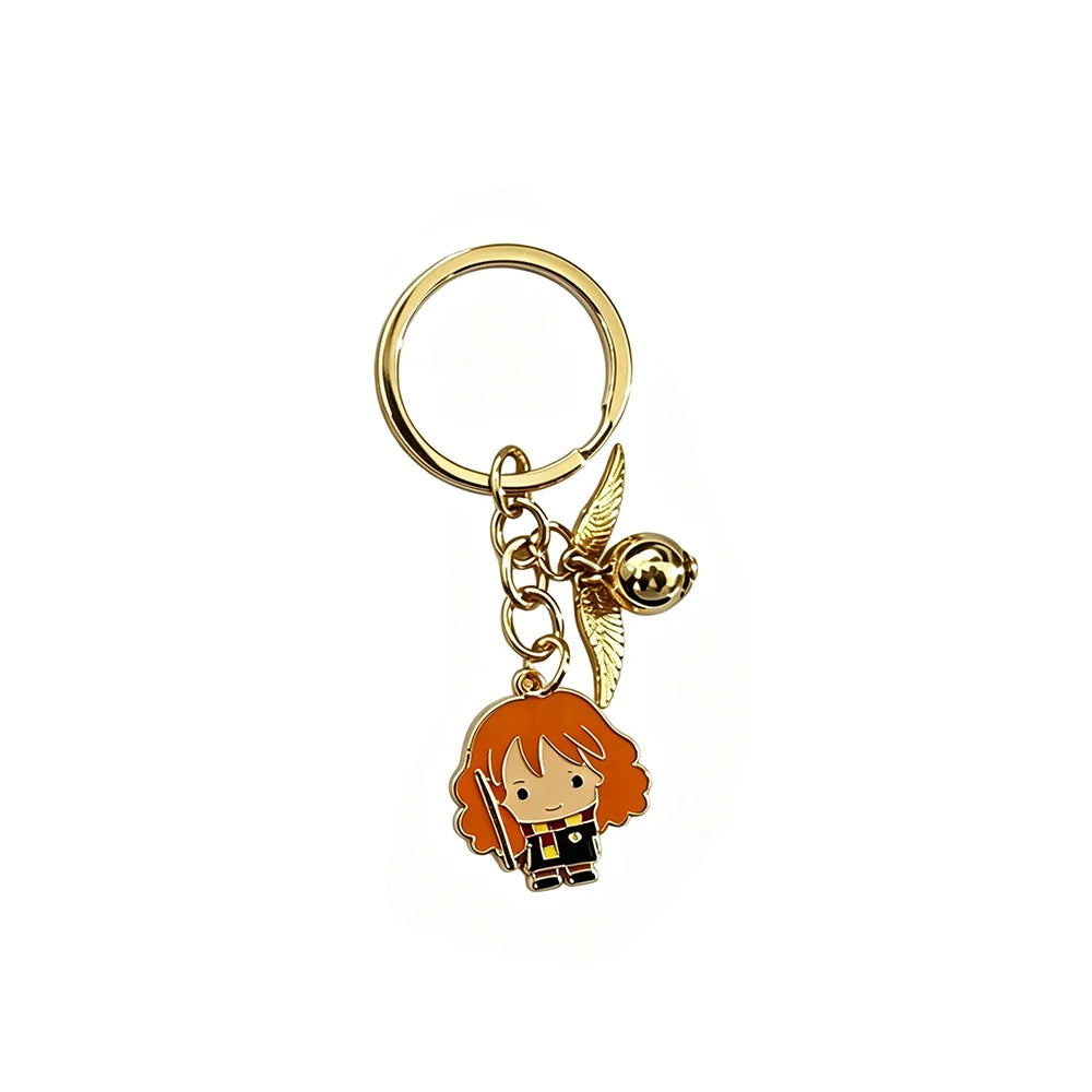 Harry Potter Metal Keychain Magic Novel Lover Book Accessory Magic School Fan Collection Merchandise Gift Hogwarts Gift
