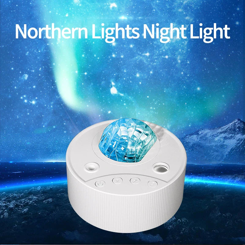 Northern Lights LED Galaxy Projector Night Light Child Gift Aurora Stars Laser Bluetooth Music Projection Lamp for Bedroom Decor