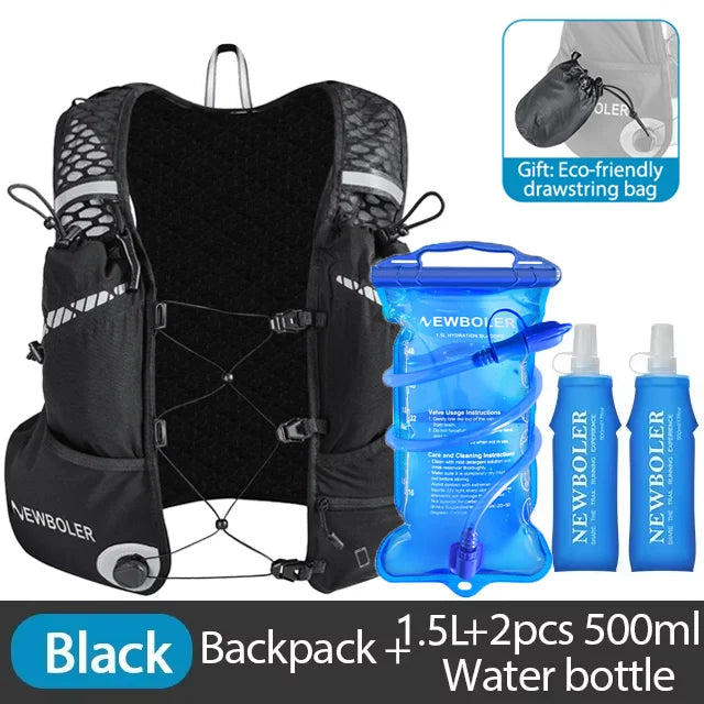 Breathable Hydration Vest Trail Running Backpacks 8L Lightweight Cycling Run Jogging Marathon Backpack Riding Bike Climbing Bag