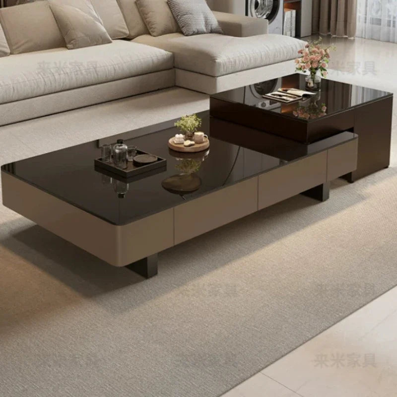 Sofa Adjustable Coffee Tables Foldable Console Classic Luxury Coffee Tables Black Retro Mesa De Centro Sala Furniture Home