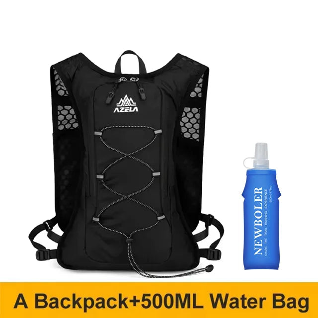 Running Hydration Vest Backpack Men Outdoor Sport Bag Trail Marathon Jogging Hiking Backpack Option Water Bag Flask 500ML 2L