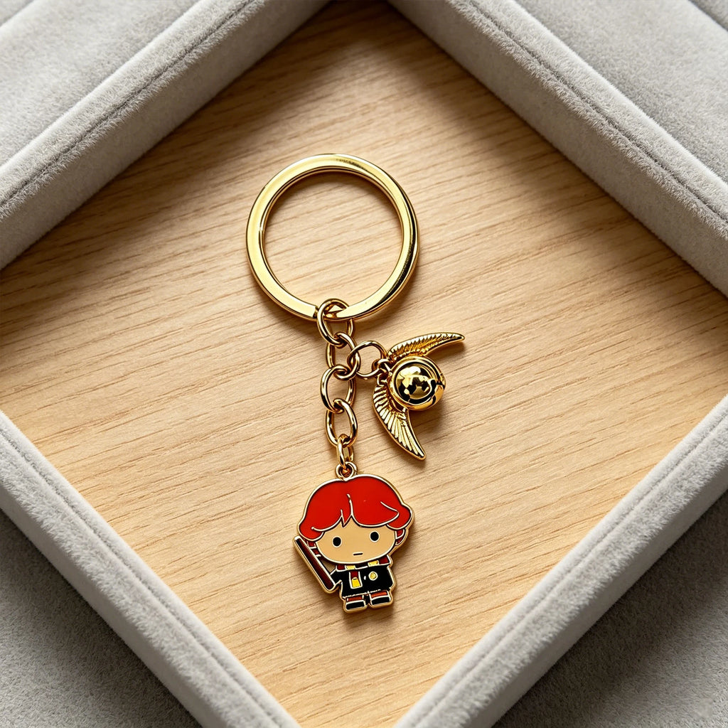 Harry Potter Metal Keychain Magic Novel Lover Book Accessory Magic School Fan Collection Merchandise Gift Hogwarts Gift