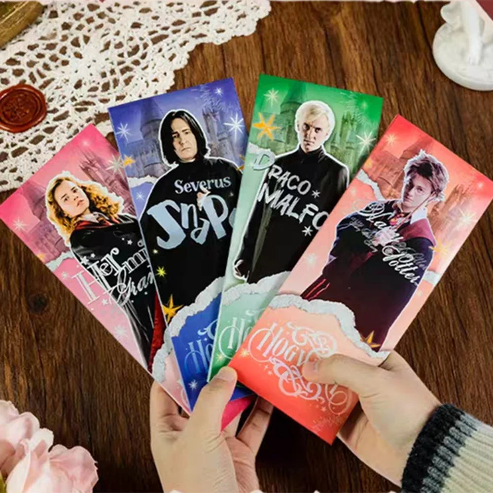 Genuine Harry Potter Commemorative Ticket Holder Set Hogwarts Theme Postcards Stickers Bookmark Sticky Notes Set Christmas Gift