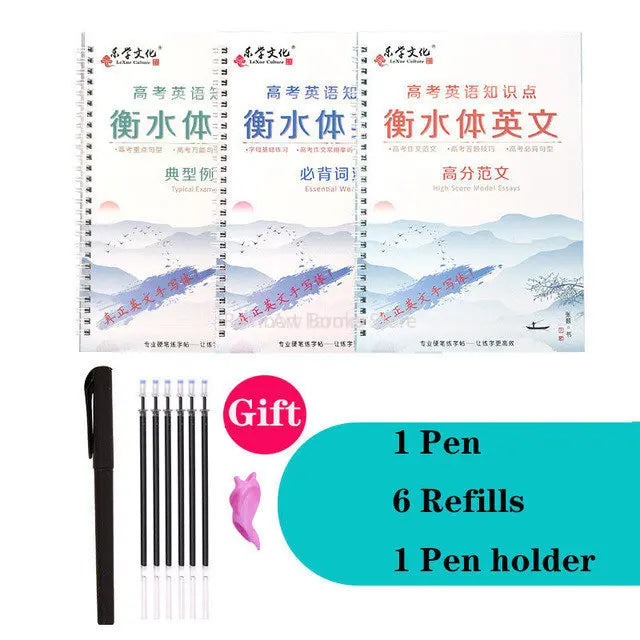 Students Practice Copybooks Learn English Composition Writing Handwriting Practice Book Hengshui Calligraphy Book 3D Reusable