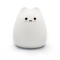 Touch Night Light Colorful Cat Silicone Animal Light Led lights Cartoon Silicone Lamp Bedroom decoration lights Bedside lighting