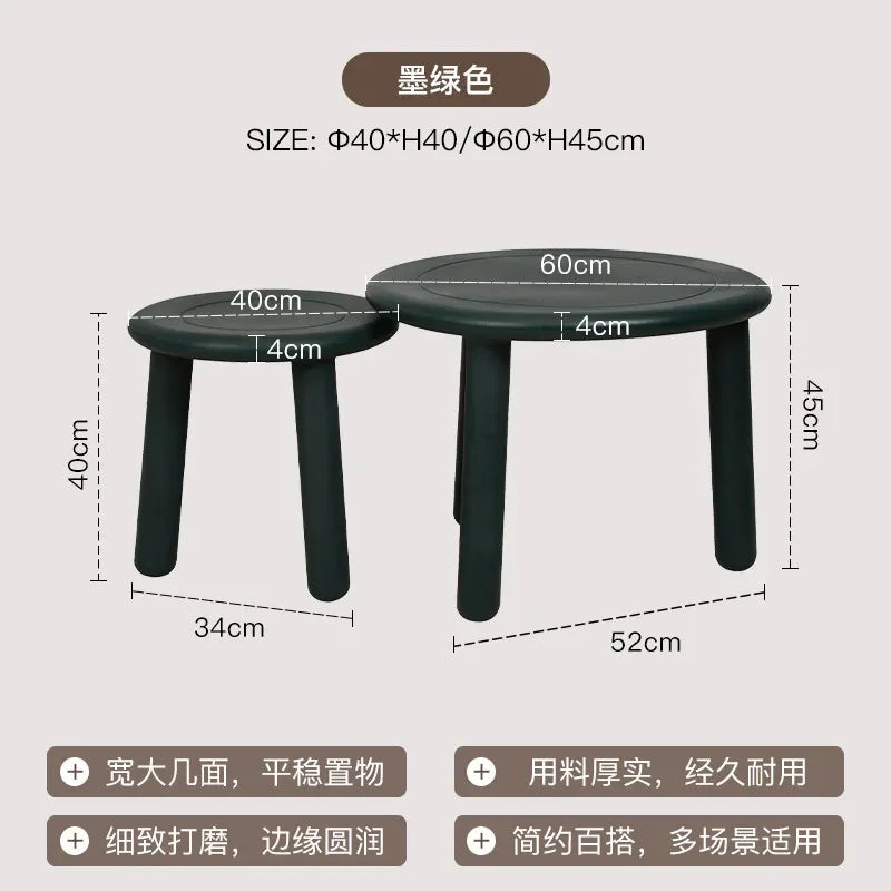 Sofa Round Coffee Tables Small Colorful Bedroom Cute Side Table Low Tray Tavolino Da Salotto Furniture For Living Room