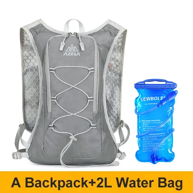 Running Hydration Vest Backpack Men Outdoor Sport Bag Trail Marathon Jogging Hiking Backpack Option Water Bag Flask 500ML 2L
