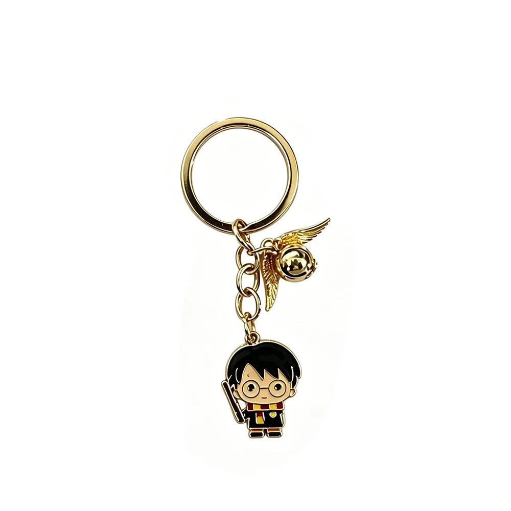 Harry Potter Metal Keychain Magic Novel Lover Book Accessory Magic School Fan Collection Merchandise Gift Hogwarts Gift