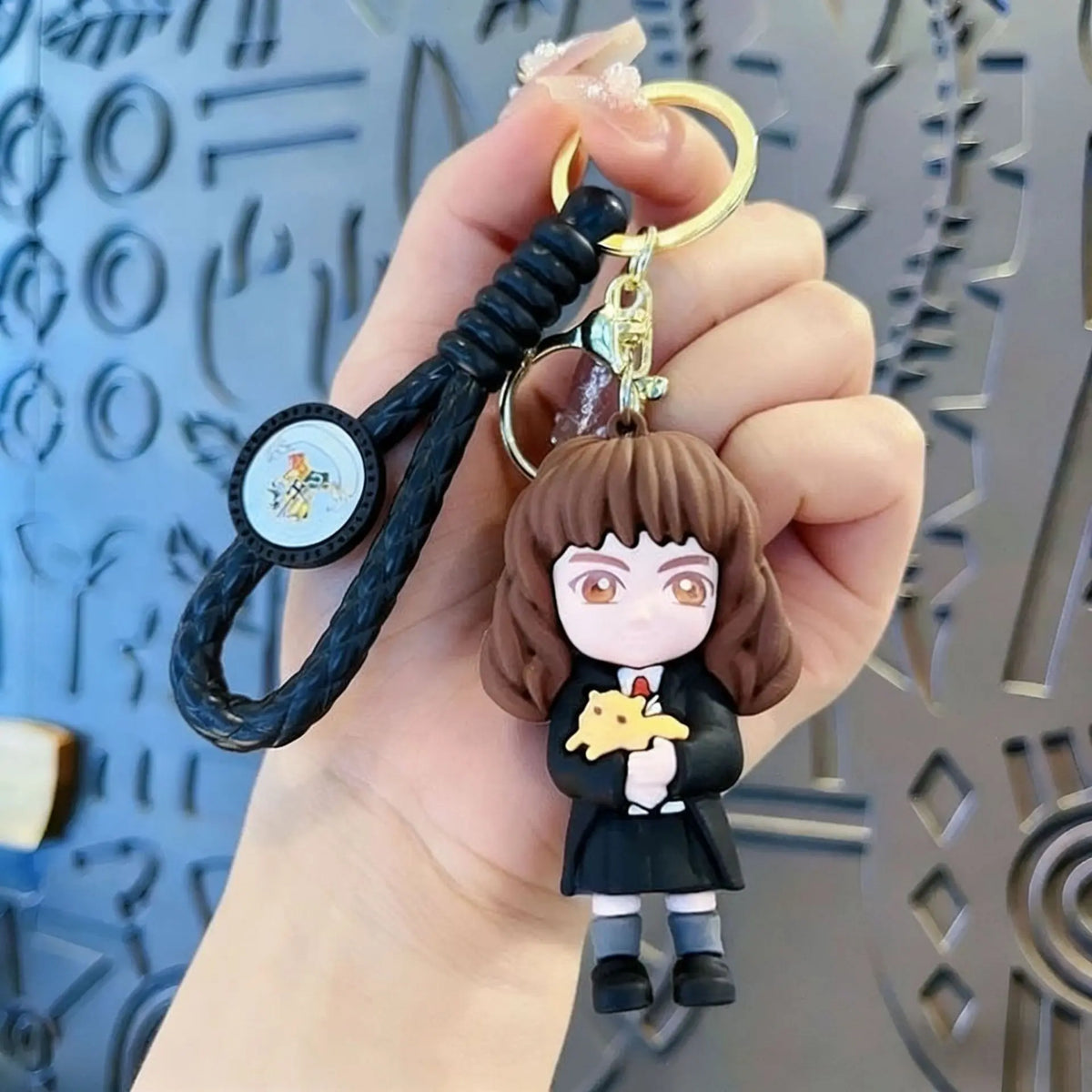 Harry Potter 3D silicone character keychain cute mini cartoon character bag pendant car keychain fans collect birthday gifts.