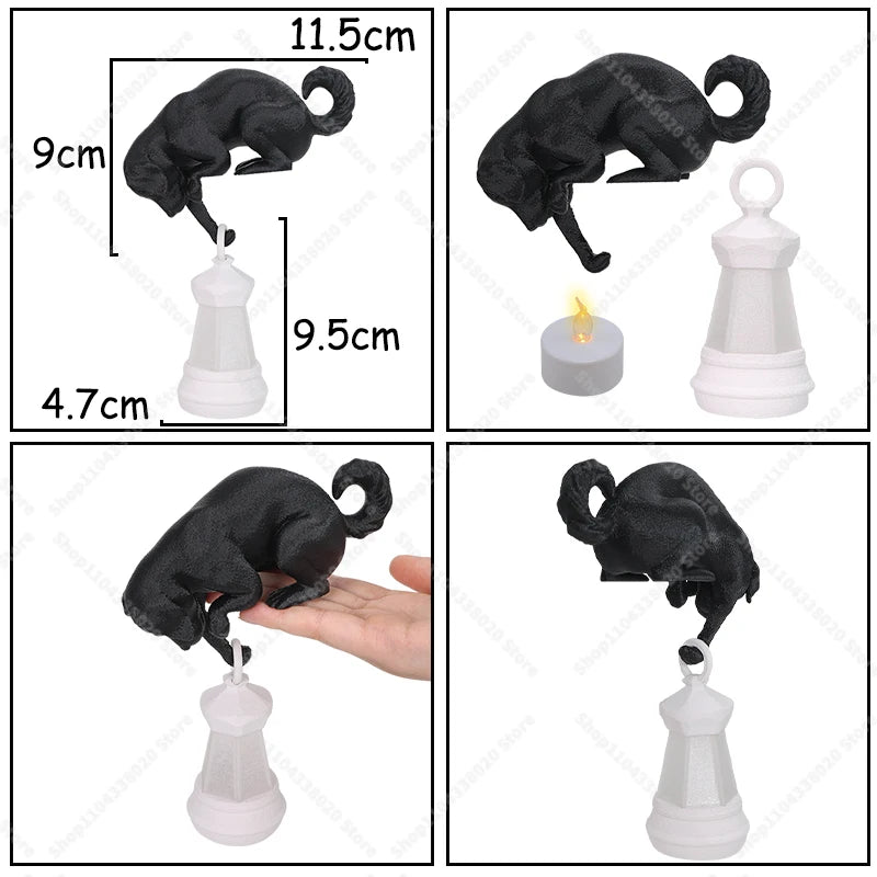 Cat/Dog Shaped Night Light - Creative Desktop Lamp for Home Decor, Bookcase Shelf Decoration, Warm Glow for Bedroom Living Roo