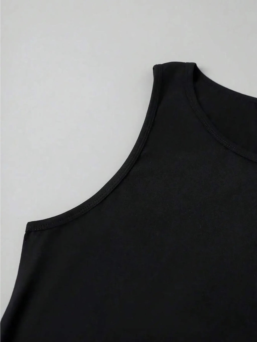 Men's Summer American High-Street Retro Print Tank Top: Streetwear Hip-Hop Style, Loose-Fit, Round Neck, Sleeveless Top