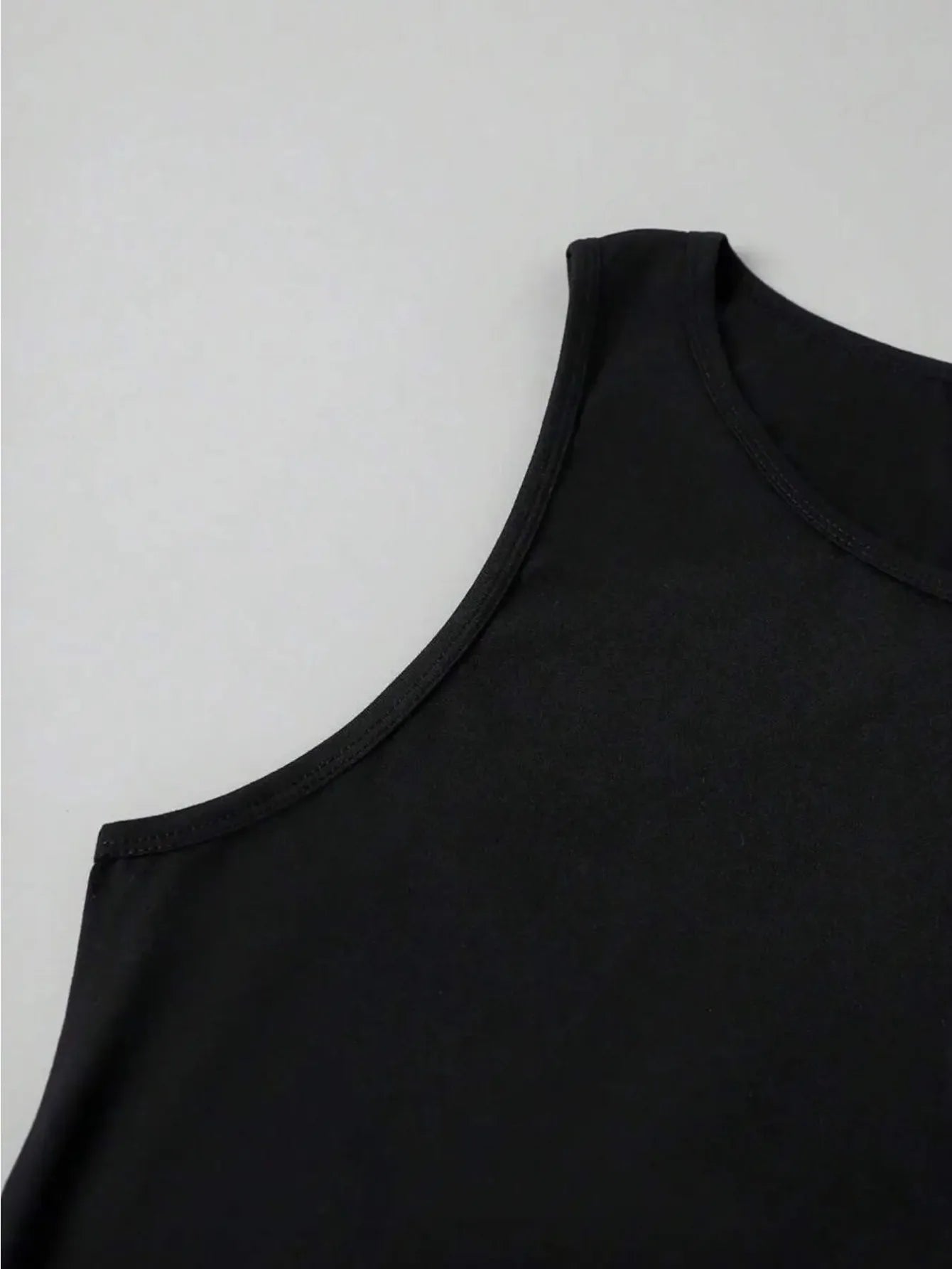 Men's Summer American High-Street Retro Print Tank Top: Streetwear Hip-Hop Style, Loose-Fit, Round Neck, Sleeveless Top