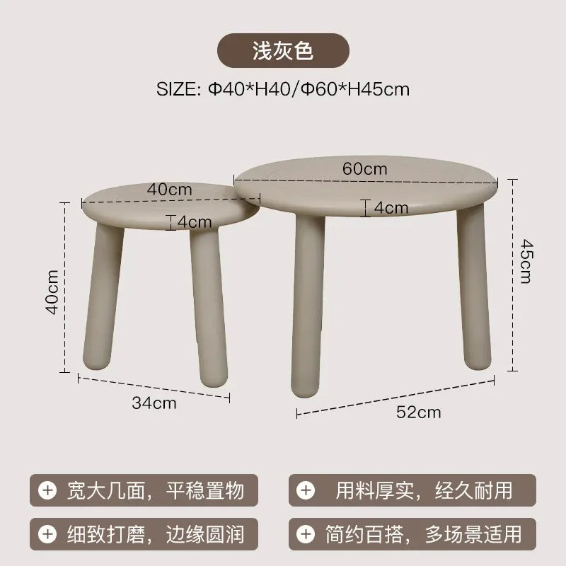 Sofa Round Coffee Tables Small Colorful Bedroom Cute Side Table Low Tray Tavolino Da Salotto Furniture For Living Room