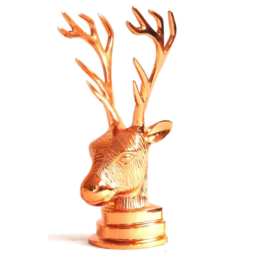 Aluminium Reindeer Candle Holder Copper Plated Eco-Friendly Durable Home Decor for Christmas Valentine's Day