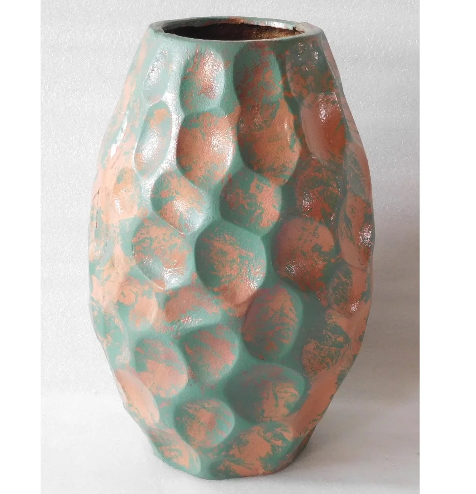Home Decorative Outdoor Aluminum Powder Coated Eco-Friendly Durable Antique Vase Planter Flower Pot